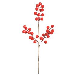 Galho Natalino Berry Enfeite P / Árvore De Natal G... - BARBIZAN DECORE
