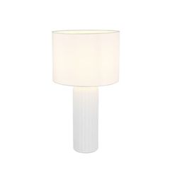 Abajur Decorativo em Cerâmica Bivolt Off White 58c... - BARBIZAN DECORE