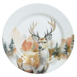 Jogo 6 Pratos De Melamina Sobremesa Natal Mesa Pos... - BARBIZAN DECORE