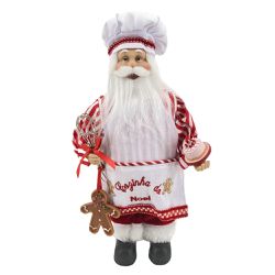 Enfeite Papai Noel Cozinheiro Confeiteiro 30cm Coz... - BARBIZAN DECORE