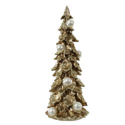 Árvore Dourada em Resina com Pérolas 48cm - 44434 - BARBIZAN DECORE