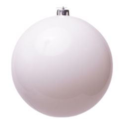 Bola Natal 1 Unidade Perolada Branco 15cm - 45484 - BARBIZAN DECORE