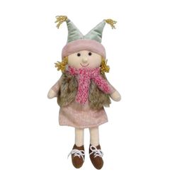 Boneca Decorativa Rose com Cachecol 40cm - 36754 - BARBIZAN DECORE