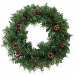 Guirlanda Verde com Pinhas 90 galhos 60cm - 36805 - BARBIZAN DECORE