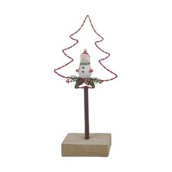 Árvore Decorativa Boneco Neve Com Led Vermelha 26c... - BARBIZAN DECORE