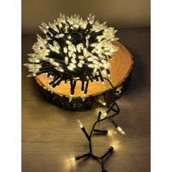 Pisca Festão Retro 500 Leds 10 Metros Warm Fixo Bi... - BARBIZAN DECORE