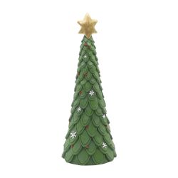 Árvore Resina Verde Com Estrela Luxo Natal Tok Da ... - BARBIZAN DECORE