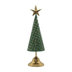 Árvore Decorativa Estrela Natal em Metal Verde e D... - BARBIZAN DECORE