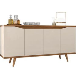 Balcão Buffet Grace Cedro/ Off White Casa D - 5376... - LOJADOHELIO
