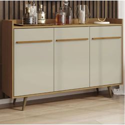 Aparador Buffet Quartzo Cinamomo/Off White Bechara... - LOJADOHELIO