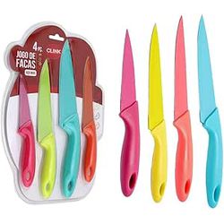 Jogo de Facas Colors Clink WF Presentes - 17308 - LOJADOHELIO