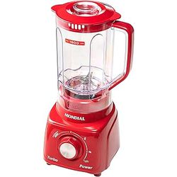 Liquidificador Mondial Turbo Power Vermelho 127v -... - LOJADOHELIO