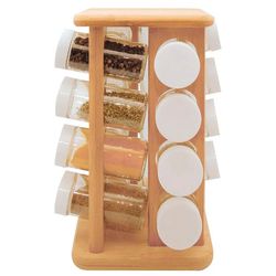 Organizador de Temperos 17PCS Bambu OU - 54347 - LOJADOHELIO