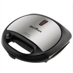 Sanduicheira e Grill Britania Inox/Preto 127V - 7... - LOJADOHELIO