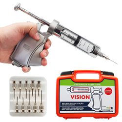 Pistola/Vacinador Automático Kaber Vision + 10 Agu... - Loja do Veterinário