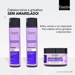 Kit Home Care Intensificador Cabelos Loiros E Gris... - Loja Duetto Super
