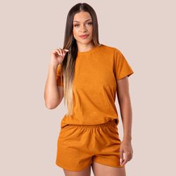 29826 - Pijama de verão. - Laranja - Duzani