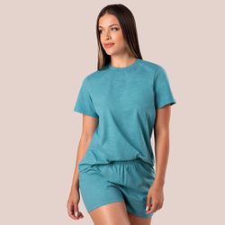 29827 - Pijama de verão. - Verde - Duzani
