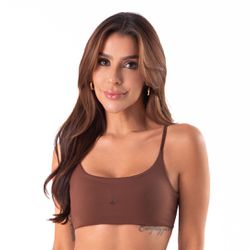 30588 - Top faixa - Marrom - Duzani