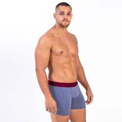 27521 - Cueca Boxer em Microfibra. - Azul - Duzani