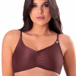 30981 - Top faixa - Marrom - Duzani