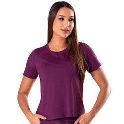 30578 - Blusa manga curta - Roxo - Duzani