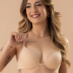 31062 - Conjunto nadador. Calcinha fio. - Nude - Duzani