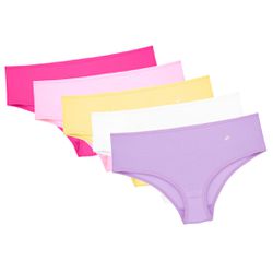 29145 - Kit de 5 calcinhas infantis. - Colorido - Duzani