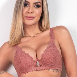 15637 - Conjunto Push Up. Calcinha fio. - Grão de ... - Duzani