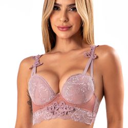 Conjunto Push Up. Calcinha fio.