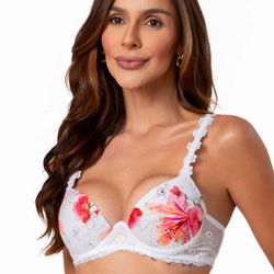 26489 - Conjunto Lageli Lingerie Push Up. Calcinha... - Duzani
