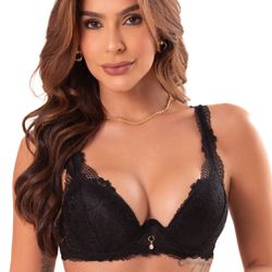 Conjunto Push up. Calcinha fio.