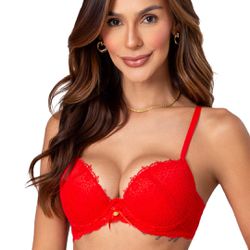 Conjunto Push up. Calcinha fio