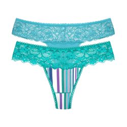 Kit com duas calcinhas fio.