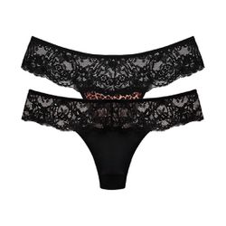 Kit com duas calcinhas fio.