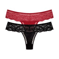 Kit com duas calcinhas fio.