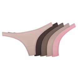 29314 - Kit com cinco calcinhas fio. - Colorido - Duzani