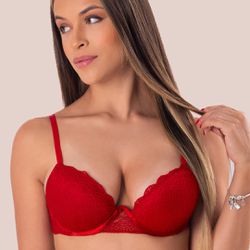 Conjunto Lageli Lingerie- Push Up. Calcinha fio.