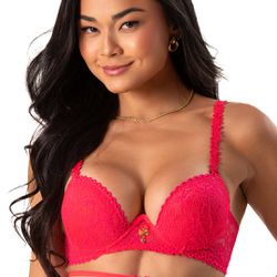 Conjunto Push Up. Calcinha fio e acessório.