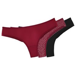 Kit com três calcinhas.