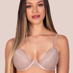 Conjunto Lageli Lingerie. Push Up. Calcinha fio.