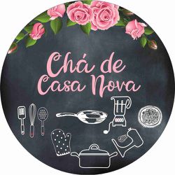 Painel Chá De Casa Nova 1,50 X 1,50 Redondo C/elástico - GP3... - Genial Mix 