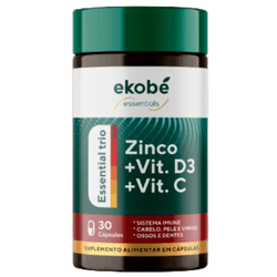Vitaminas C, D e Zinco - Essentials - 4361 - Loja Ekobé