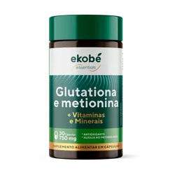Glutationa e Metionina + Vitaminas e Minerais - Es... - Loja Ekobé