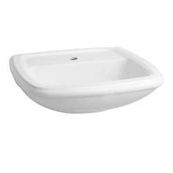 Lavatório para Coluna Retangular Fit 52x43cm Branc... - Loja Gomes