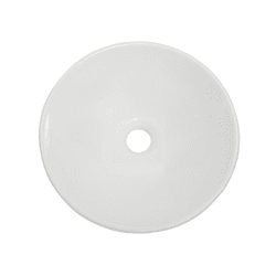 Cuba de Apoio Dhara 35cm Redondo Branco Onix - Loja Gomes