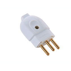 Plug Tramontina Macho 2P+T 10A 57402/003 Branco - Loja Gomes