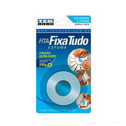 Fita Dupla Face Espuma 19mmx1,5m Tekbond - Loja Gomes