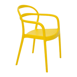 Cadeira Tramontina Sisis Amarela 92045/000 - Loja Gomes