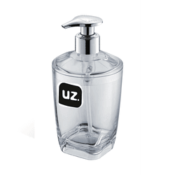 Porta Sabonete Líquido UZ Premium Transparente UZ5... - Loja Gomes
